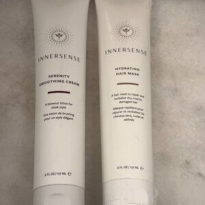 INNERSENSE Organic Beauty-Natural Detox Hair Mask & Serenity Smoothing Cream